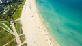 South Beach, Miami Beach. Florida. Aerial view. Royalty Free Stock Photo