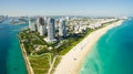 South Beach, Miami Beach. Florida. Aerial view. Royalty Free Stock Photo