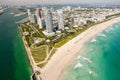 Aerial view of South Miami Beach Royalty Free Stock Photo