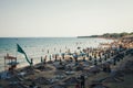 South Beach of Nessebar in summer. Royalty Free Stock Photo