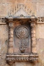 South Bhadra gates at Champaner, stone carvings, built by Sultan Mahmud Begada 15th century, a UNESCO World Heritage Site Royalty Free Stock Photo