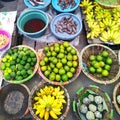 South borneo traditional market comodities