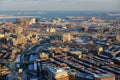 South Boston and Boston Port, Boston, Massachusetts, USA Royalty Free Stock Photo