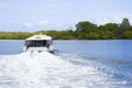 Island ferry departing from Russel Island Royalty Free Stock Photo