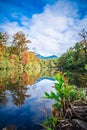 South Carolina Autumn Sunrise Landscape Table Rock Fall Foliage