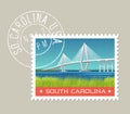 South Carolina coastal landscape with bridge