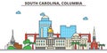 South Carolina, Columbia.City skyline