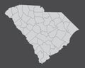 South Carolina counties map