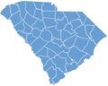 South Carolina State by counties