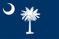 South Carolina State Flag Vector Royalty Free Stock Photo