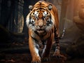 Ai Generated illustration Wildlife Concept of South China Tiger