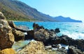 South coast of Crete, Paleochora, Greece Royalty Free Stock Photo