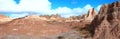South Dakota Badlands ridgeline panorama Royalty Free Stock Photo