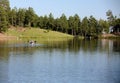 South Dakota canoeing on the lake Royalty Free Stock Photo