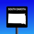 South Dakota highway sign