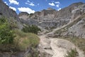 South Dakota landscape boasts a maze of buttes Royalty Free Stock Photo