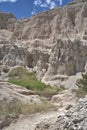 South Dakota landscape boasts a maze of buttes, canyons, pinnacles and spires Royalty Free Stock Photo