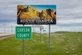 4/29/2019 South DAKOTA, USA - Welcome to South Dakota state road sign