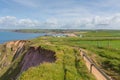 South Devon coast path towards Thurlestone South Devon England UK from Hope Cove Royalty Free Stock Photo