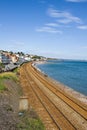 South Devon Railway Sea Wall Royalty Free Stock Photo