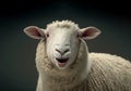 South down sheep, Baby doll, smiling sheep Royalty Free Stock Photo