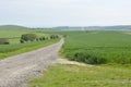 The South Downs countryside near Worthing, England Royalty Free Stock Photo