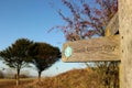 South Downs Way Signpost Royalty Free Stock Photo