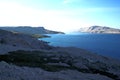 South-east shore of Pag Island during morning, Craotia Royalty Free Stock Photo