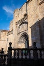 south facade of the cathedral of Ourense, Romanesque style. Galicia, Spain