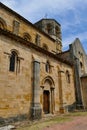 The south facade of the Saint-Hilaire Collegiate Church in Semur-en-Brionnais