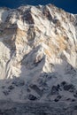 South face of Annapurna I from Annapurna Base Camp, Annapurna Sanctuary, Kaski District, Nepal Royalty Free Stock Photo