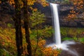 South Falls in Autumn, Silver Falls State Park, Oregon Royalty Free Stock Photo