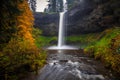 South Falls in Autumn, Silver Falls State Park, Oregon Royalty Free Stock Photo