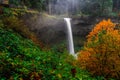 South Falls in Autumn, Silver Falls State Park, Oregon Royalty Free Stock Photo