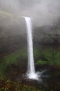 Foggy Waterfall Oregon South Falls
