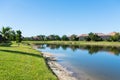 Luxury retirement houses in Florida community Royalty Free Stock Photo