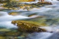 South fork Snoqualmie river flowing stream with slow shutter Royalty Free Stock Photo