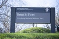 South Fort Sign in Vicksburg, Mississippi