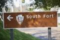 South Fort Sign in Vicksburg, Mississippi