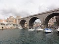 South of France - Old port of Marseille - Capitale of the Bouches du Rhone Royalty Free Stock Photo