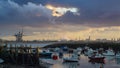 South Gare dock at sunset