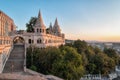 South Gate of Fisherman`s Bastion in Budapest Royalty Free Stock Photo