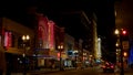 South Gay Street at night in Downtown Knoxville Tennessee USA