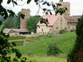 South german medieval castle in the middle of vineyards 2 Royalty Free Stock Photo