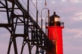 South Haven Light at Sunrise Royalty Free Stock Photo