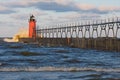 South Haven Lighthouse Royalty Free Stock Photo