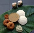 South Indian breakfast Idli & Vada Sambar Royalty Free Stock Photo