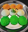 South indian breakfast Tricolour Idali