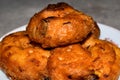 south indian cuisine - Medu vadai or Vada. Very popular south Indian snack. Selective focus applied