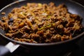 South Indian dish spicy beef fry Kerala, India. side dish ghee rice, appam, parotta, puttu, bread and chappathi, Kerala cuisine ,B Royalty Free Stock Photo